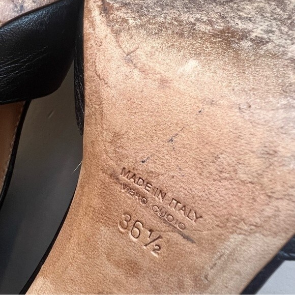 Laurence Dacade Rush Cutout Leather Sandals w/ Wood Block Heel Size EU 36.5 US 6 - Picture 13 of 14